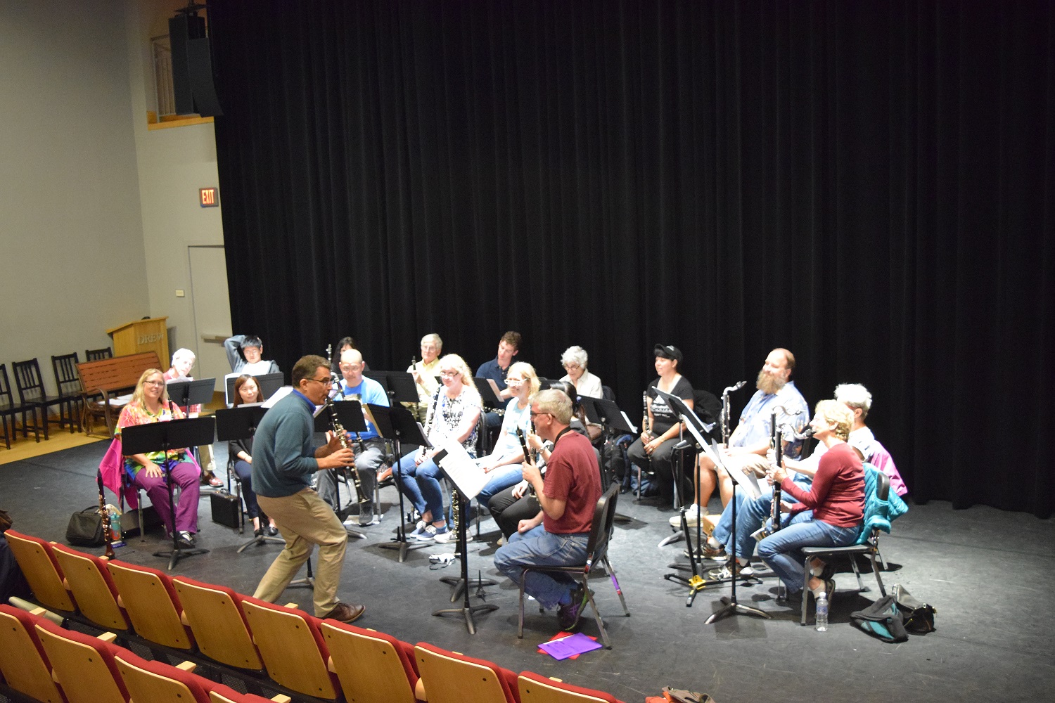 Amateur Music Network Clarinet Workshop, Jerry Simas, mentor